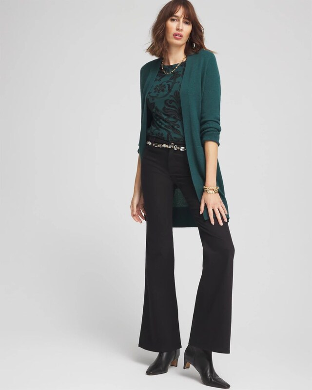 Touch of Cool Floral Scroll Layering Tee - image 2